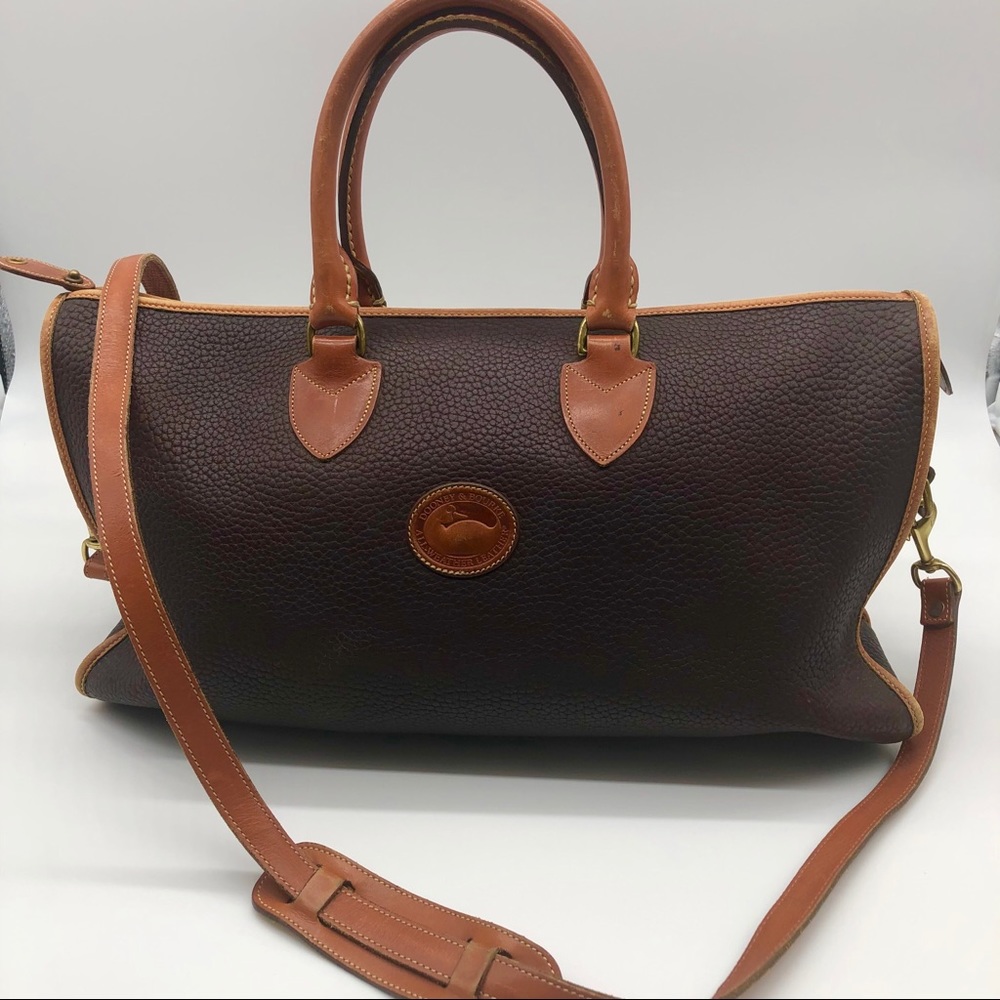 Dooney & Burke Leather Satchel/ Crossbody Bag🌱